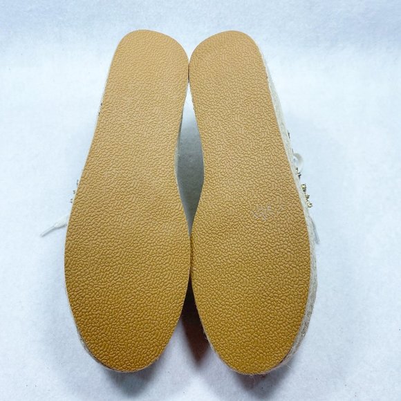Venus Tan Canvas Gemstone Espadrille Sneakers 10 - Picture 4 of 13
